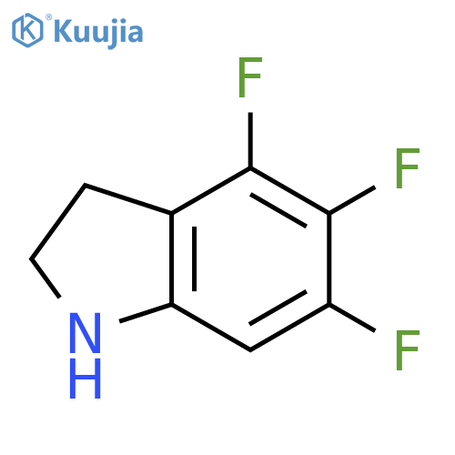 4,5,6-Trifluoro-2,3-dihydro-1h-indole structure
