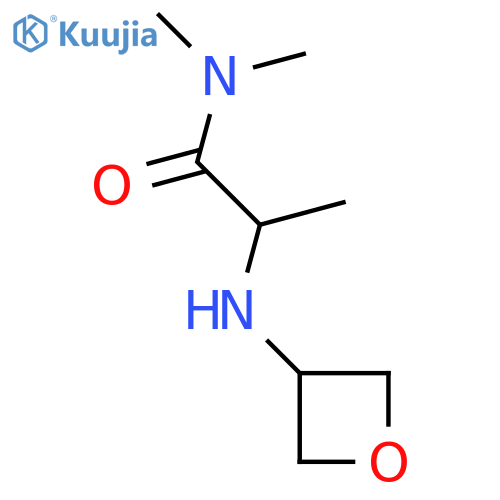 N,N-dimethyl-2-[(oxetan-3-yl)amino]propanamide structure