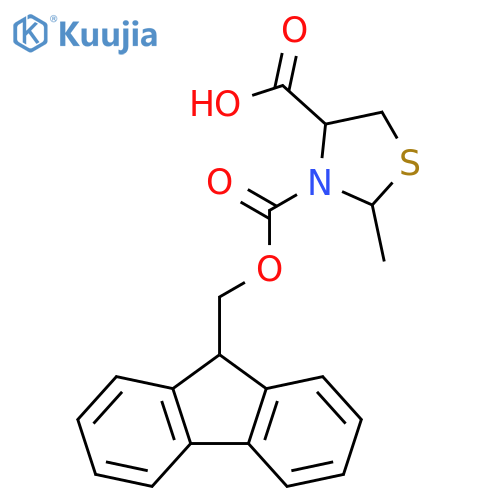 3,4-Thiazolidinedicarboxylic acid, 2-methyl-, 3-(9H-fluoren-9-ylmethyl) ester structure