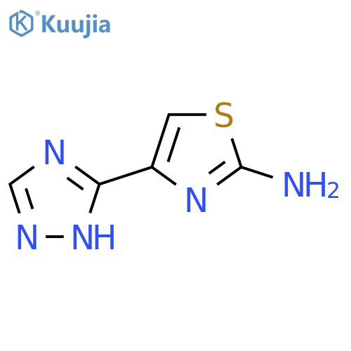 4-(1H-1,2,4-triazol-3-yl)-1,3-thiazol-2-amine structure