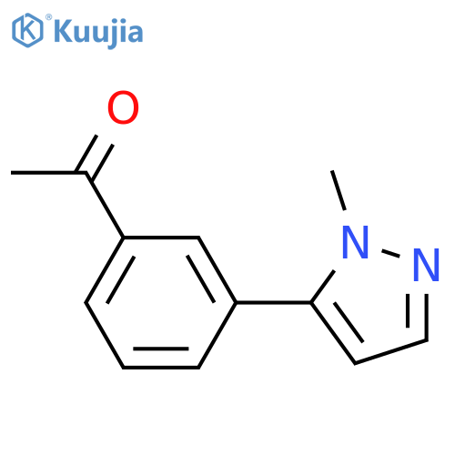 1-[3-(1-Methyl-1H-pyrazol-5-yl)phenyl]ethan-1-one structure