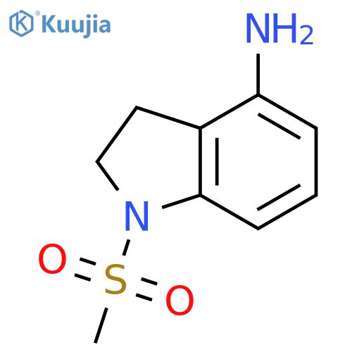 1-methanesulfonyl-2,3-dihydro-1H-indol-4-amine structure