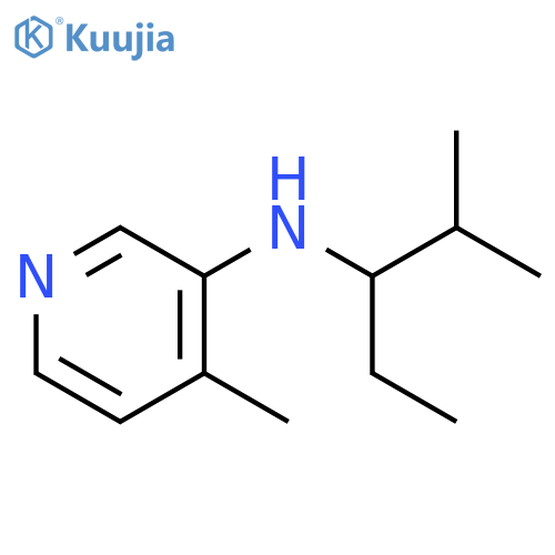 4-methyl-N-(2-methylpentan-3-yl)pyridin-3-amine structure