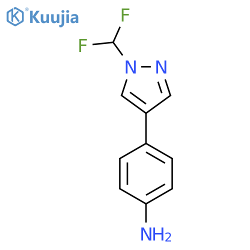 4-[1-(Difluoromethyl)pyrazol-4-yl]aniline structure