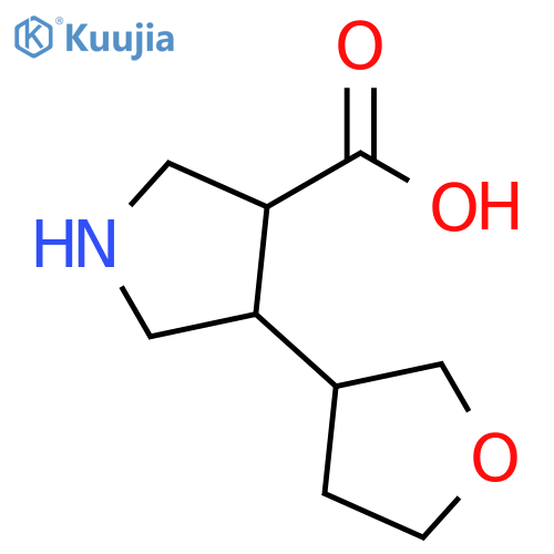 4-(oxolan-3-yl)pyrrolidine-3-carboxylic acid structure