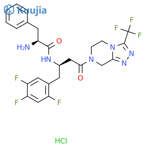 Sitagliptin fenilalanil hydrochloride structure