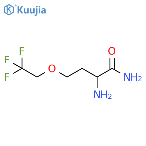 2-amino-4-(2,2,2-trifluoroethoxy)butanamide structure