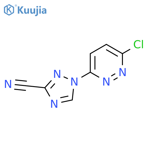 1-(6-Chloropyridazin-3-yl)-1,2,4-triazole-3-carbonitrile structure