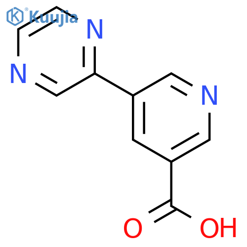 5-(Pyrazin-2-yl)nicotinic acid structure