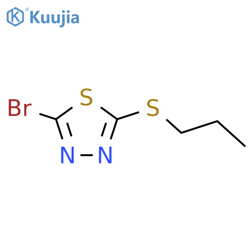 2-Bromo-5-(propylsulfanyl)-1,3,4-thiadiazole structure