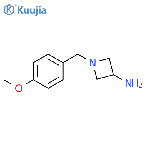 1-[(4-methoxyphenyl)methyl]azetidin-3-amine structure