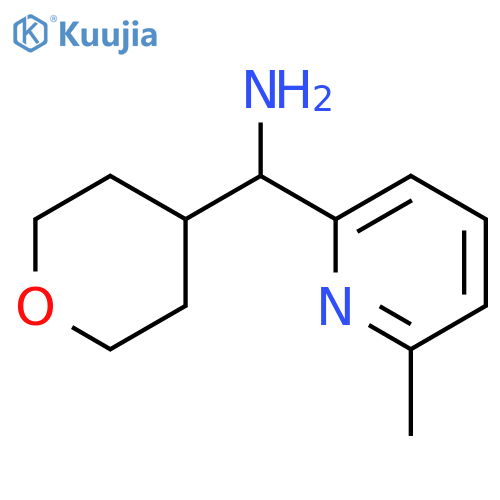 1-(6-methylpyridin-2-yl)-1-(oxan-4-yl)methanamine structure