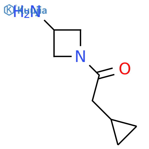 1-(3-Aminoazetidin-1-yl)-2-cyclopropylethan-1-one structure