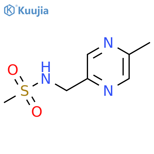 N-[(5-methylpyrazin-2-yl)methyl]methanesulfonamide structure