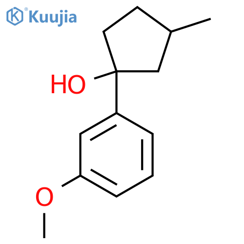 1-(3-Methoxyphenyl)-3-methylcyclopentan-1-ol structure