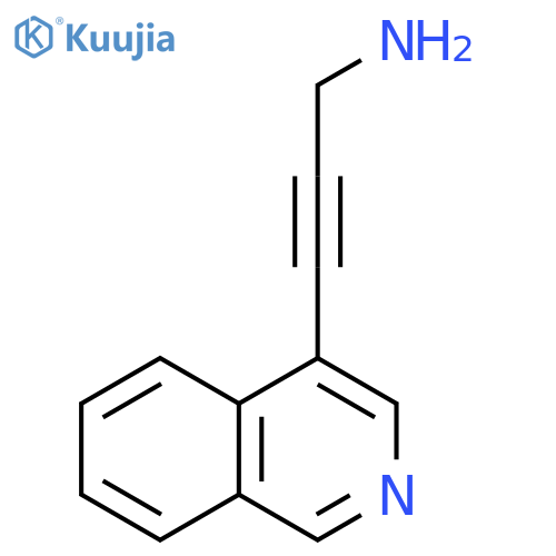 3-(isoquinolin-4-yl)prop-2-yn-1-amine structure