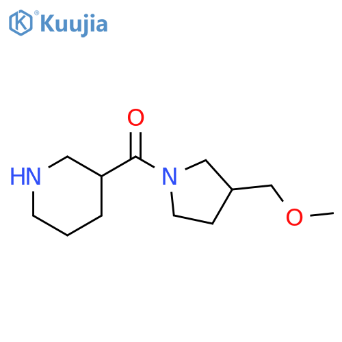 3-[3-(methoxymethyl)pyrrolidine-1-carbonyl]piperidine structure