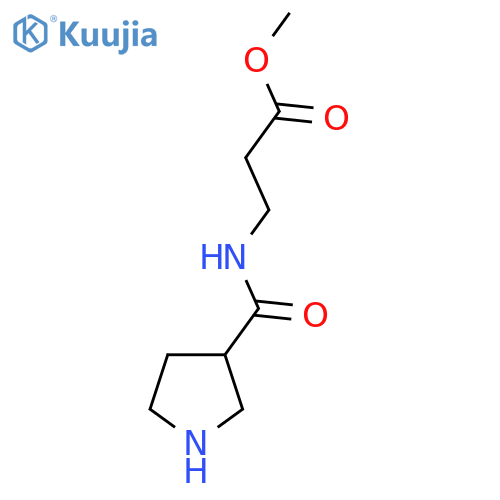 Methyl 3-[(pyrrolidin-3-yl)formamido]propanoate structure