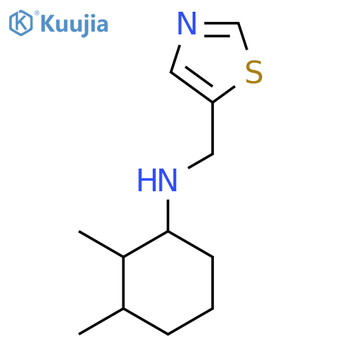 2,3-dimethyl-N-[(1,3-thiazol-5-yl)methyl]cyclohexan-1-amine structure