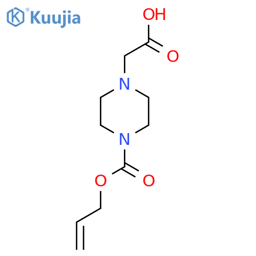 2-{4-(prop-2-en-1-yloxy)carbonylpiperazin-1-yl}acetic acid structure
