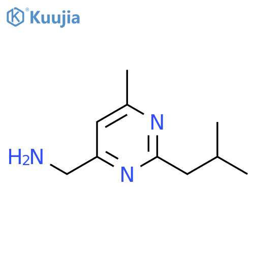 1-6-Methyl-2-(2-methylpropyl)pyrimidin-4-ylmethanamine structure