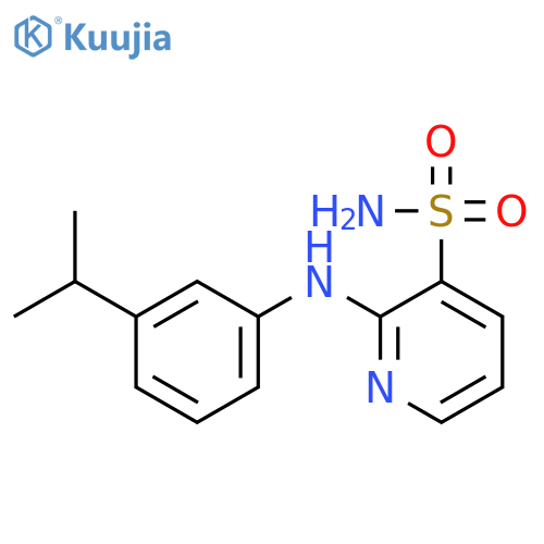 2-[(3-Isopropylphenyl)amino]pyridine-3-sulfonamide structure