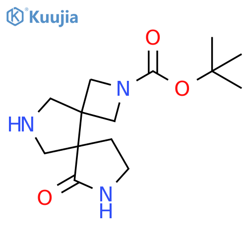 tert-butyl 6-oxo-2,7,11-triazadispiro[3.0.4?.3?]dodecane-2-carboxylate structure
