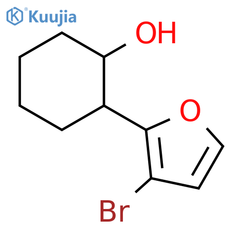 2-(3-bromofuran-2-yl)cyclohexan-1-ol structure