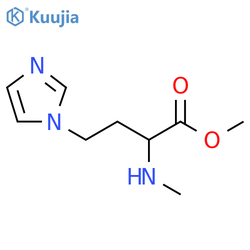 methyl 4-(1H-imidazol-1-yl)-2-(methylamino)butanoate structure