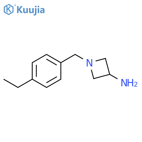 1-[(4-ethylphenyl)methyl]azetidin-3-amine structure