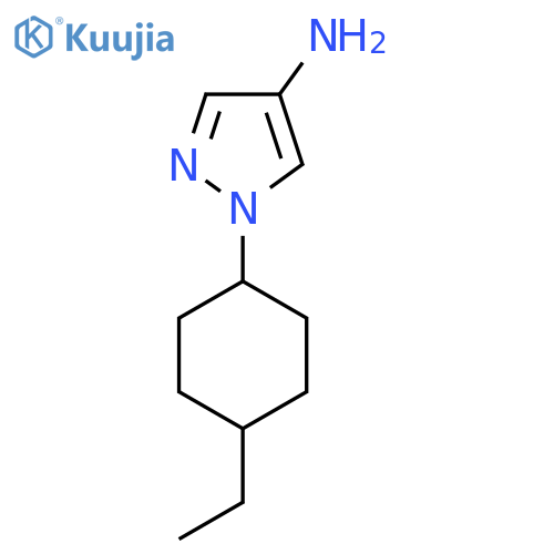 1-(4-ethylcyclohexyl)-1H-pyrazol-4-amine structure
