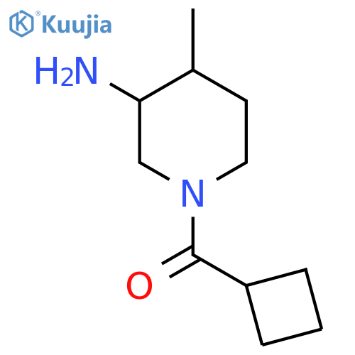 1-Cyclobutanecarbonyl-4-methylpiperidin-3-amine structure