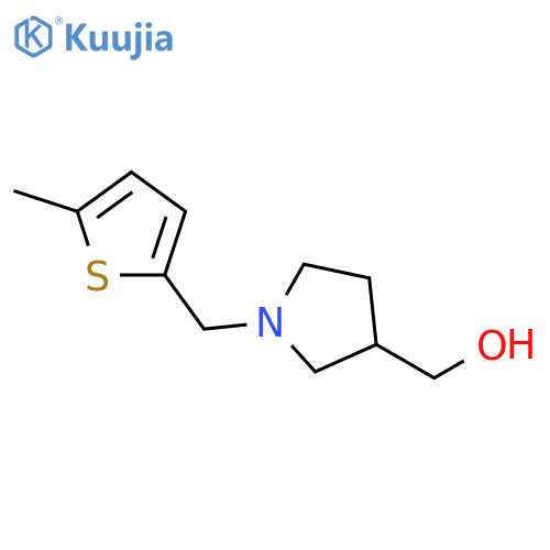 {1-[(5-methylthiophen-2-yl)methyl]pyrrolidin-3-yl}methanol structure