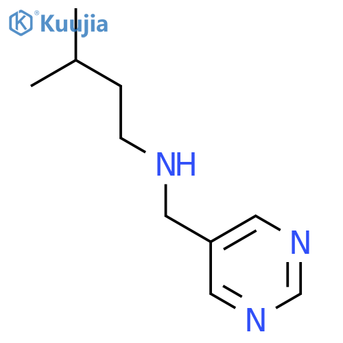 (3-methylbutyl)[(pyrimidin-5-yl)methyl]amine structure