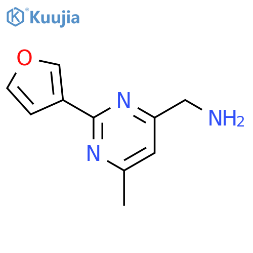 1-2-(Furan-3-yl)-6-methylpyrimidin-4-ylmethanamine structure