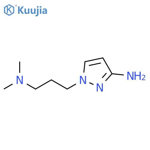1-3-(dimethylamino)propyl-1H-pyrazol-3-amine structure