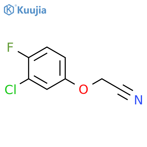 2-(3-Chloro-4-fluoro-phenoxy)acetonitrile structure