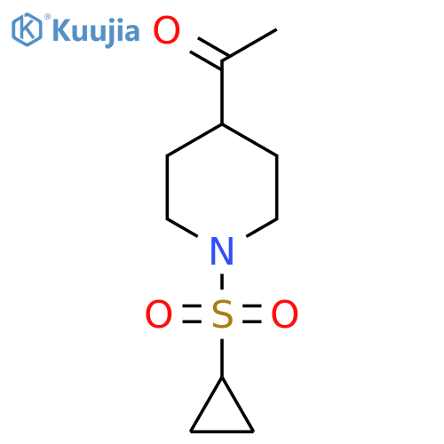 1-[1-(Cyclopropanesulfonyl)piperidin-4-yl]ethan-1-one structure