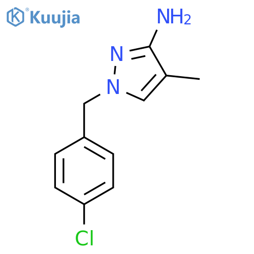 1-(4-Chloro-benzyl)-4-methyl-1H-pyrazol-3-ylamine structure