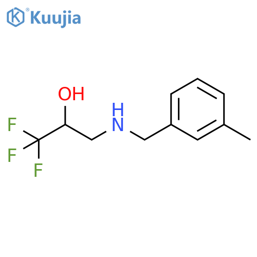 1,1,1-trifluoro-3-{[(3-methylphenyl)methyl]amino}propan-2-ol structure