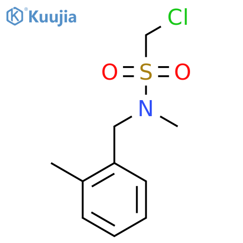 1-chloro-N-methyl-N-[(2-methylphenyl)methyl]methanesulfonamide structure