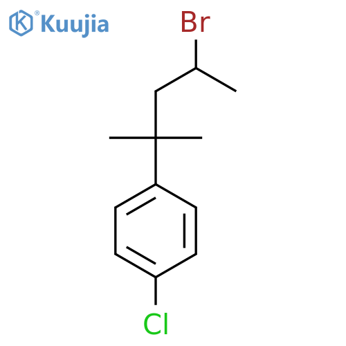 1-(4-bromo-2-methylpentan-2-yl)-4-chlorobenzene structure