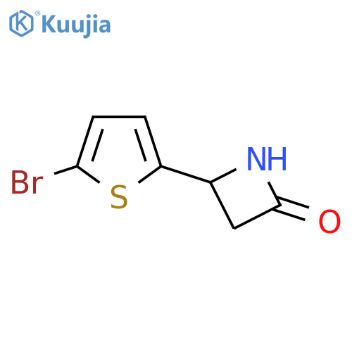 4-(5-Bromothiophen-2-yl)azetidin-2-one structure
