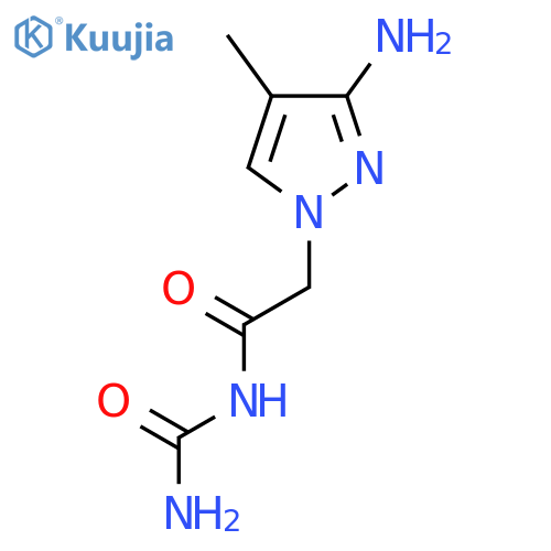 2-(3-amino-4-methyl-1H-pyrazol-1-yl)acetylurea structure