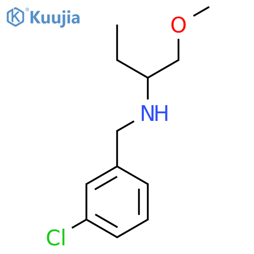 (3-chlorophenyl)methyl(1-methoxybutan-2-yl)amine structure
