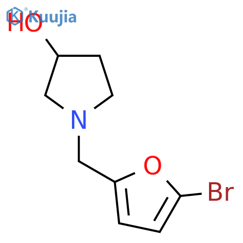 1-[(5-Bromofuran-2-yl)methyl]pyrrolidin-3-ol structure
