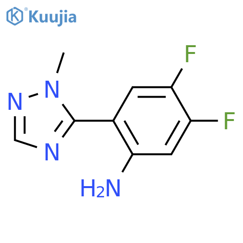 4,5-Difluoro-2-(1-methyl-1h-1,2,4-triazol-5-yl)aniline structure