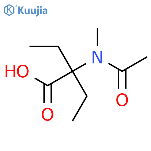 2-ethyl-2-(N-methylacetamido)butanoic acid structure