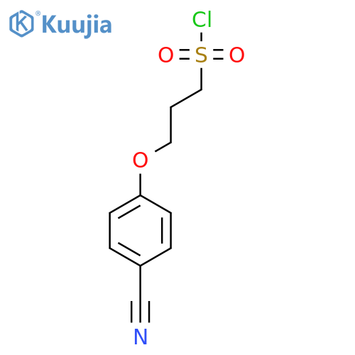 3-(4-Cyanophenoxy)propane-1-sulfonyl chloride structure