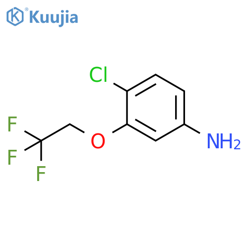 4-Chloro-3-(2,2,2-trifluoroethoxy)aniline structure